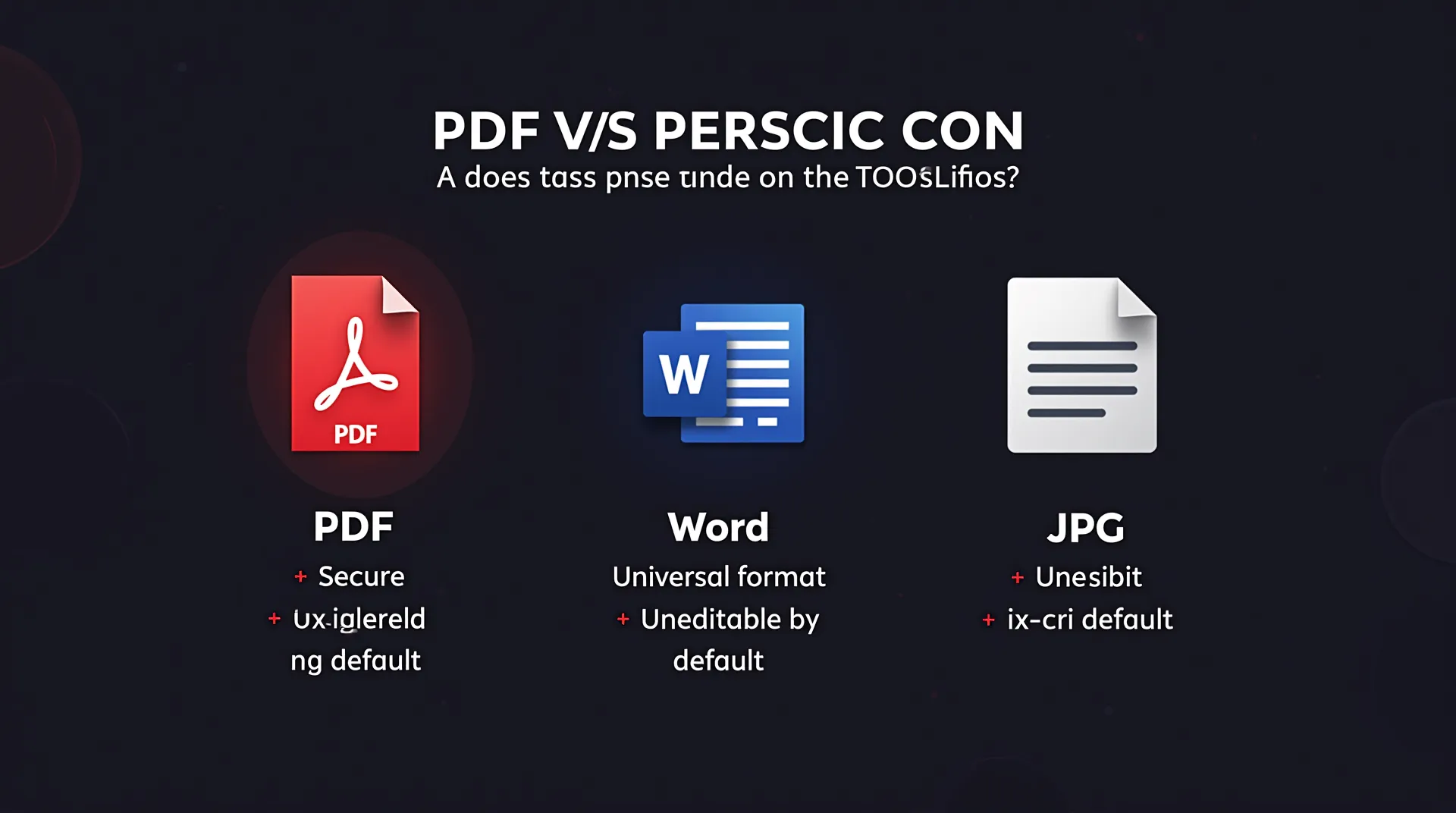 Vergleich zwischen einem PDF-Dokument mit festem Layout und einem Word-Dokument, dessen Anzeige variieren kann.