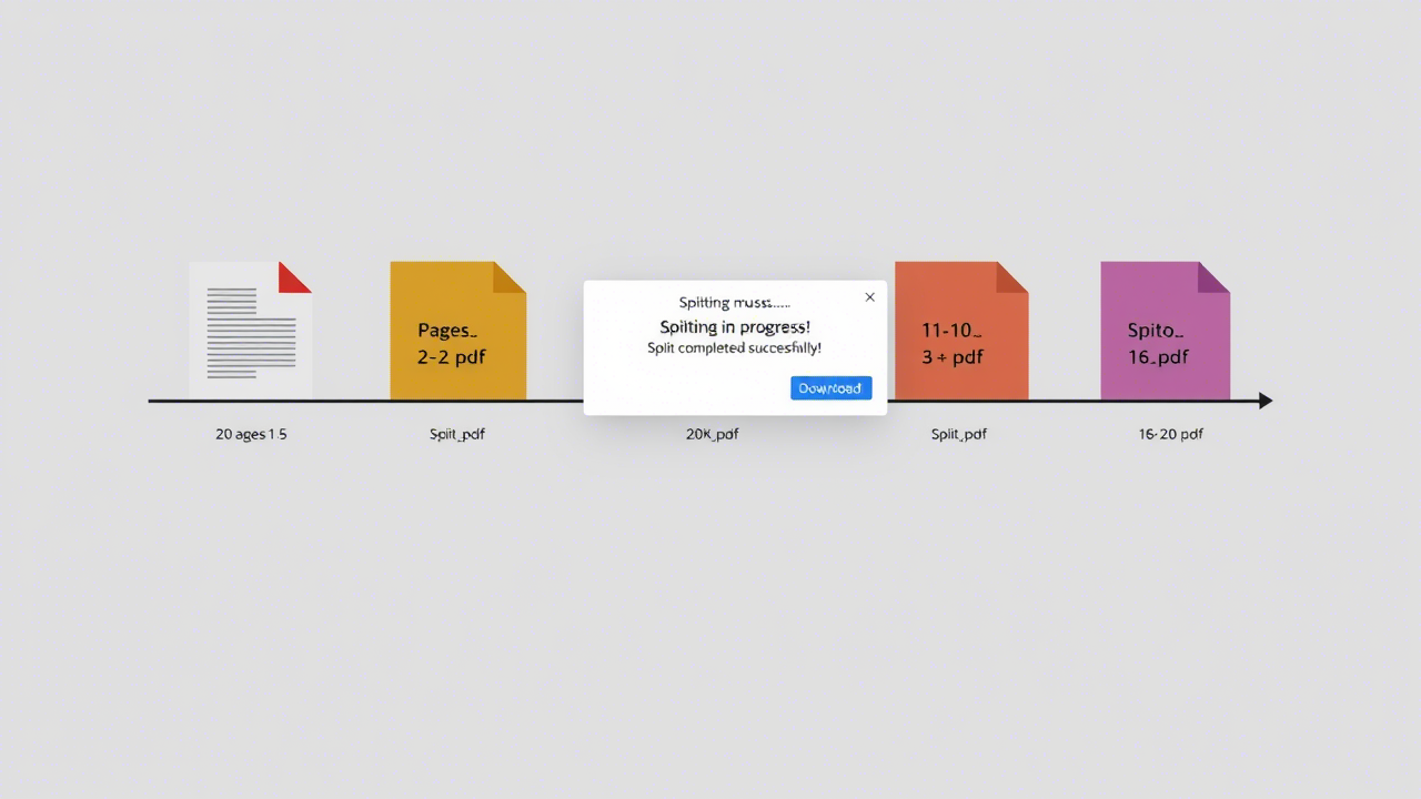 Interface of the J'aimePDF Split PDF tool with the page selection field highlighted.