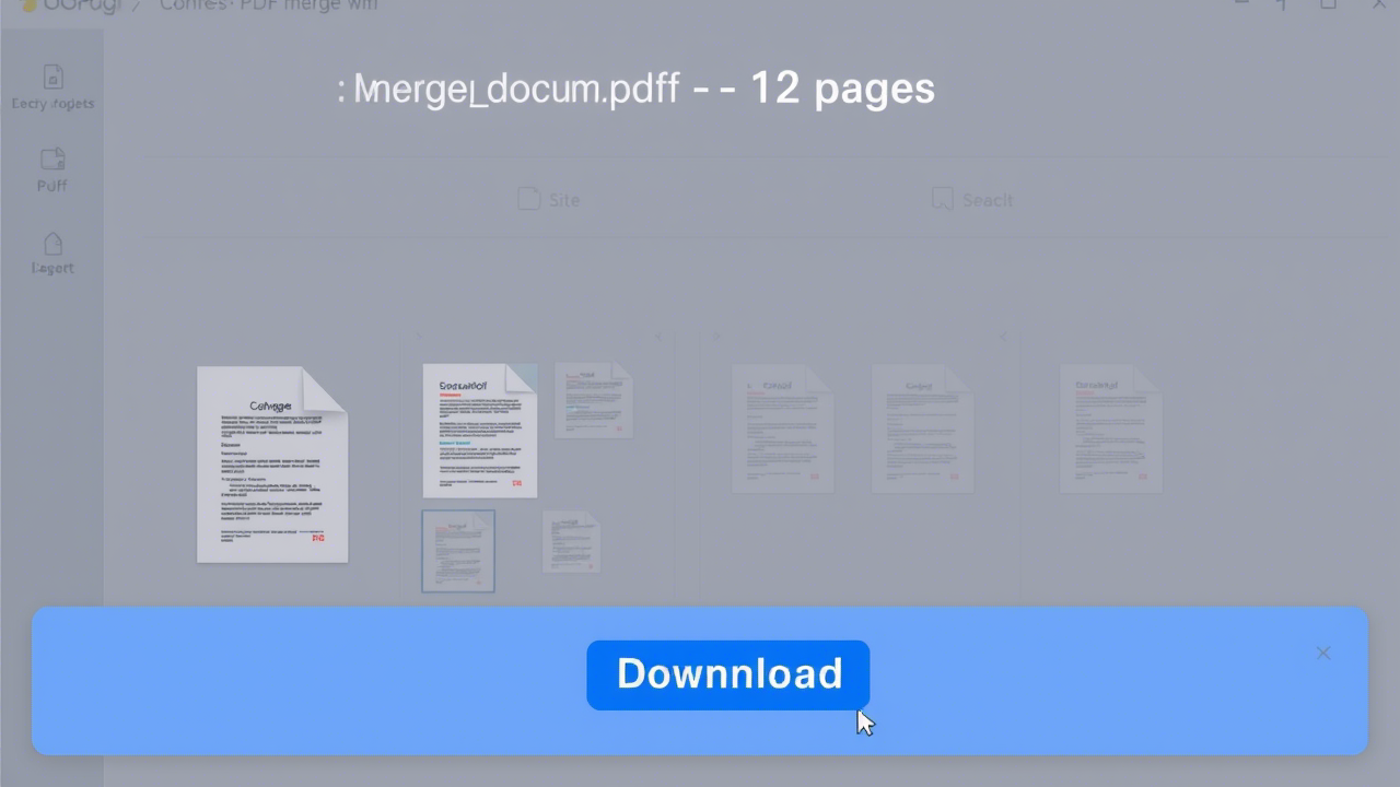 Oberfläche des J'aimePDF PDF zusammenfügen Tools, die hochgeladene und zur Neuordnung bereite Dateien zeigt.