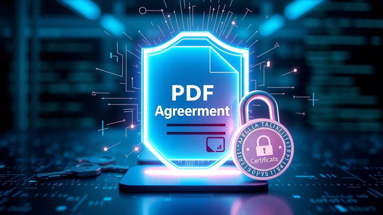 Diagramm, das Sicherheitsbedrohungen für PDF-Dokumente veranschaulicht: Abfangen, Ändern, Kopieren.